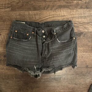 Levi’s Black Denim Women Shorts